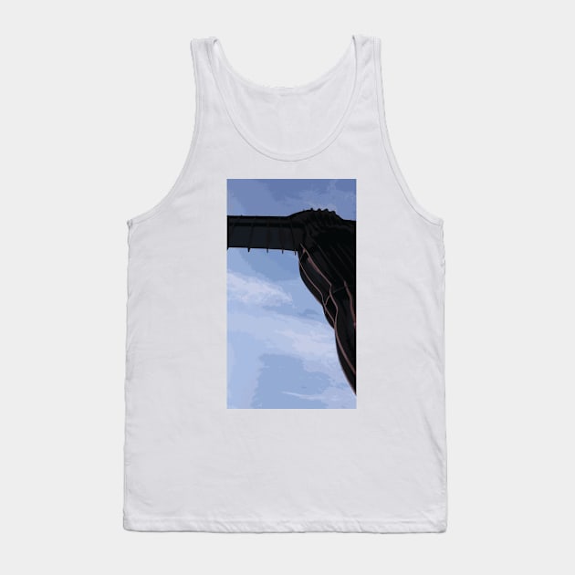 Angel Of The North - View #2 Tank Top by TyneDesigns